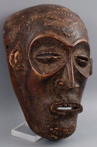 Antique Native Worn African Chokwe,  Mwana pwo,  Young Womans Fertility Dance Mask 5
