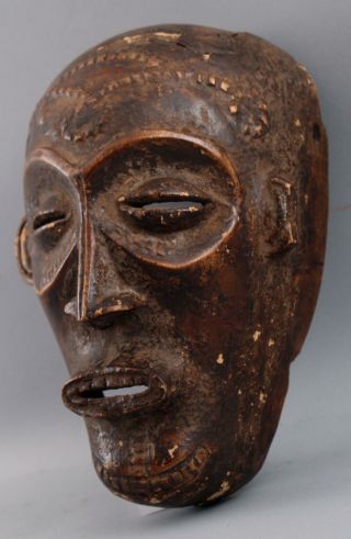 Antique Native Worn African Chokwe,  Mwana pwo,  Young Womans Fertility Dance Mask 6
