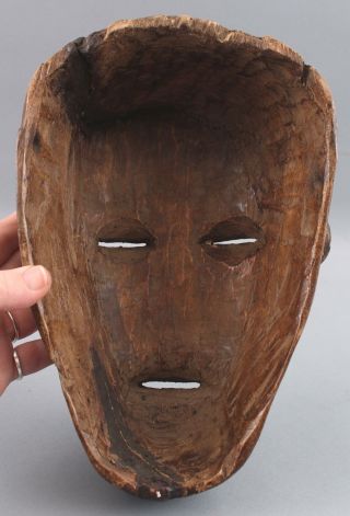 Antique Native Worn African Chokwe,  Mwana pwo,  Young Womans Fertility Dance Mask 8