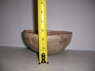 Pre - Columbian Mimbres Black on White Fish Pottery Bowl Artifact 7 3/8 