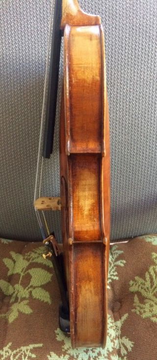 Old antique unlabeled Italian French German 4/4 violin c.  1900 3