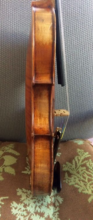 Old antique unlabeled Italian French German 4/4 violin c.  1900 4