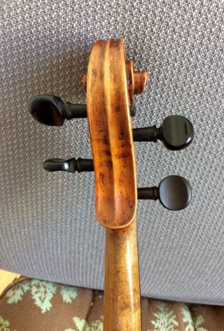 Old antique unlabeled Italian French German 4/4 violin c.  1900 9