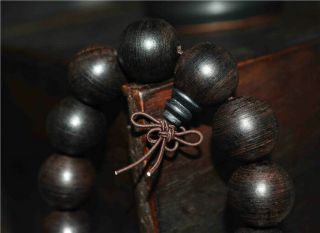 VIETNAM PRAYER BEADS MALA AGARWOOD BRACELET OUD BLACK SINKING ALOESWOOD 6