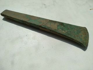 ANCIENT BRONZE EARLY CELTIC AXE LONG 2