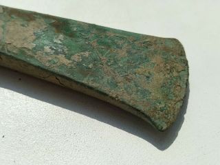 ANCIENT BRONZE EARLY CELTIC AXE LONG 3