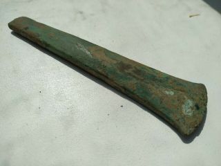 ANCIENT BRONZE EARLY CELTIC AXE LONG 5