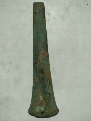 ANCIENT BRONZE EARLY CELTIC AXE LONG 6