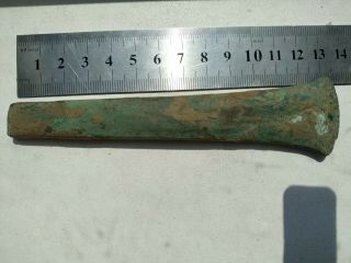 ANCIENT BRONZE EARLY CELTIC AXE LONG 7