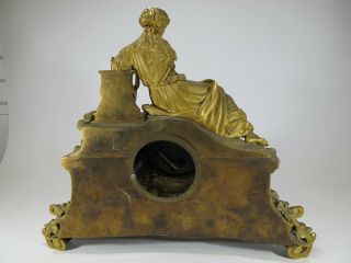 19th C French gilt bronze clock structure D8548 8