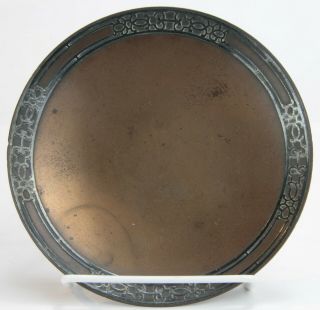 Heintz Sterling - On - Bronze Plate With Stylized Geometric Overlay