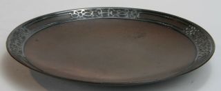 Heintz Sterling - on - Bronze Plate with Stylized Geometric Overlay 2