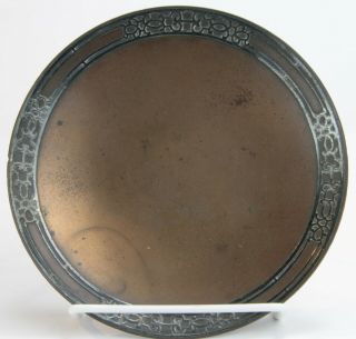 Heintz Sterling - on - Bronze Plate with Stylized Geometric Overlay 3