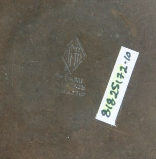 Heintz Sterling - on - Bronze Plate with Stylized Geometric Overlay 6