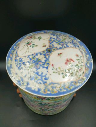 Antique Chinese Famille Rose Porcelain Stacking Container Bowls Dishes 7