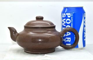 Antique Vintage Chinese China Yixing Teapot Pottery Terracotta Zisha Signed 03
