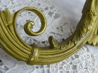 Antique Pair Solid Gild Bronze Coat Hat Hangers Hooks - Dragons Chiselled 9