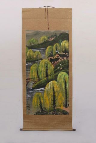 Fine Chinese Hand Painted Painting Scroll Lin Fengmian (e270)