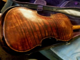 Antique 1920s German Violin Bow Case Xtra Tiger Maple Full Size