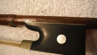 Antique Violin Bow Vintage Branded Tourte,  74 Cm,  53.  86 G Needs Rehaired
