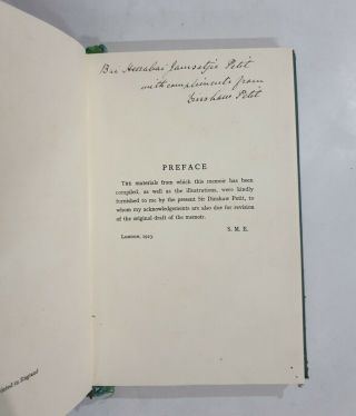 Memoir Of Sir Dinshaw Manockjee Petit Bombay - Edwardes.  1923.  96p.  signed 8