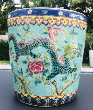 Chinese Peranakan Straits Nonya Jardiniere Planter Late Qing Or 20th C 4