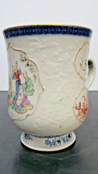 Antique Chinese Nanking Enamel on Porcelain Footed Cup 2