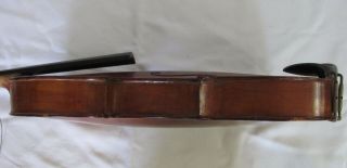 Antique Violin w/ Wood Case & 2 Bows Germany 12