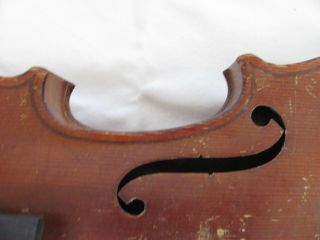 Antique Violin w/ Wood Case & 2 Bows Germany 9