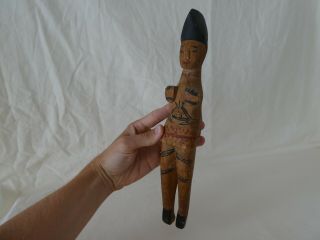 Old African Tribal Wooden Carved Doll Figure