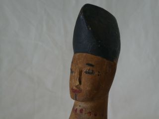 Old African Tribal Wooden Carved Doll Figure 8