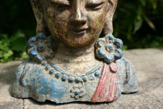 Antique Oriental Chinese Bronze/Metal Buddha Statue - 10 