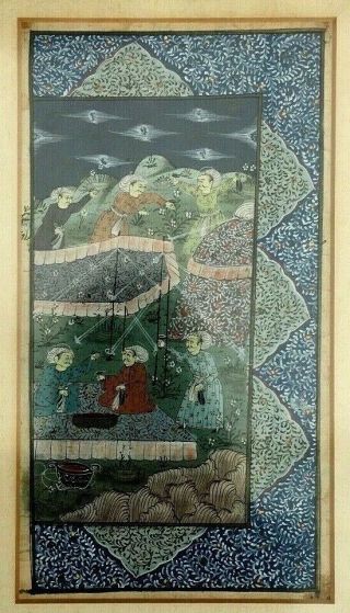 Antique illuminated Tazhib Persian Islamic Manuscript on Parchment 18thC 8