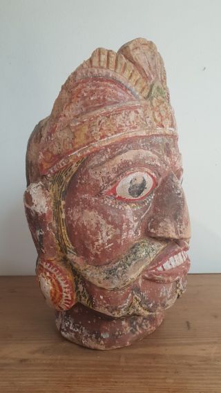 Early 19th Century Indian Buddhist Head Bust 7