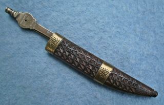 antique Kabyle north African Algerian pair razor knives Moroccan dagger sword 2