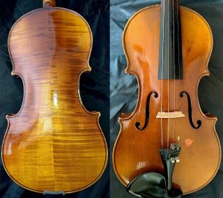 Fine 4/4 Old Antique Bohemiam Violin Label: Jindrich Zazvonil Flamed Maple 1910