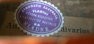 FINE 4/4 OLD ANTIQUE BOHEMIAM VIOLIN Label: Jindrich ZAZVONIL FLAMED MAPLE 1910 7