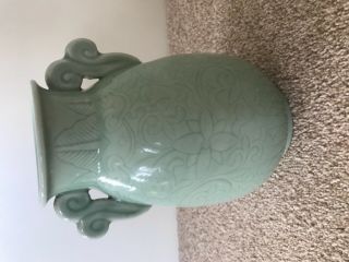 Antique Chinese green glazed vase 2