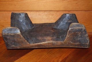 Antique African Tribal Loma Toma Peoples Carved Wood Headrest Stool,  West Africa 4