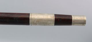 Unique Antique mid - 19thC Nickel & Rosewood Fife Flute,  Civil War Period 7