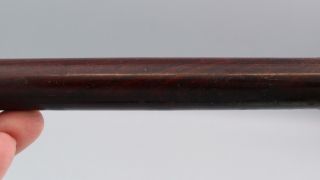 Unique Antique mid - 19thC Nickel & Rosewood Fife Flute,  Civil War Period 8