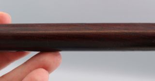 Unique Antique mid - 19thC Nickel & Rosewood Fife Flute,  Civil War Period 9