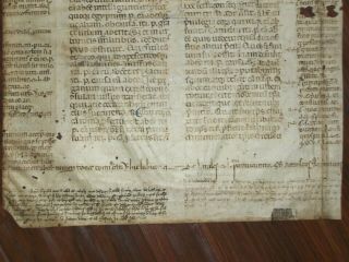 RARE Medieval Vellum Legal Manuscript,  Justinian ' s Digest,  Italy,  c.  1325 3