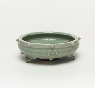 Chinese Antique Celadon Glazed Porcelain Washer,  1910 - 1950