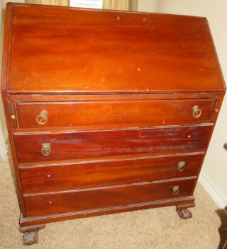 Antique Chippendale Style Slant Lid Desk In North Richland Hills,  Tx