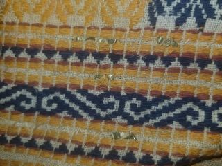 Antique tampan ship cloth ceremonial fabric Sumatra Indonesia,  gold accent 4