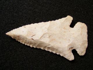 VERY FINE AUTHENTIC EARLY ARCHAIC THEBES POINT FROM STARK COUNTY,  ILLINOIS 4