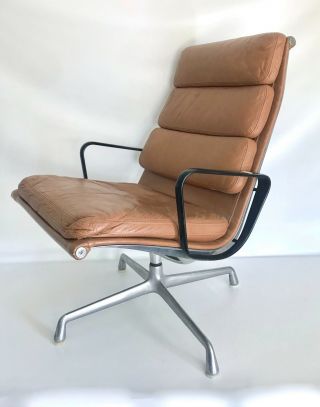 For Neil 2 Eames Herman Miller Vtg Mid Century Modern Leather Pad Lounge Chair