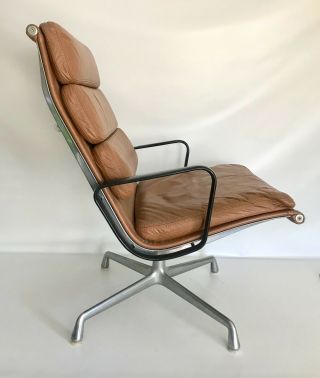 For Neil 2 Eames Herman Miller Vtg Mid Century Modern Leather Pad Lounge Chair 3