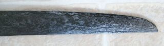 ANTIQUE DAMASCUS BLADE SWORD NO KRIS,  INDONESIAN OR MALAYSIAN? 6